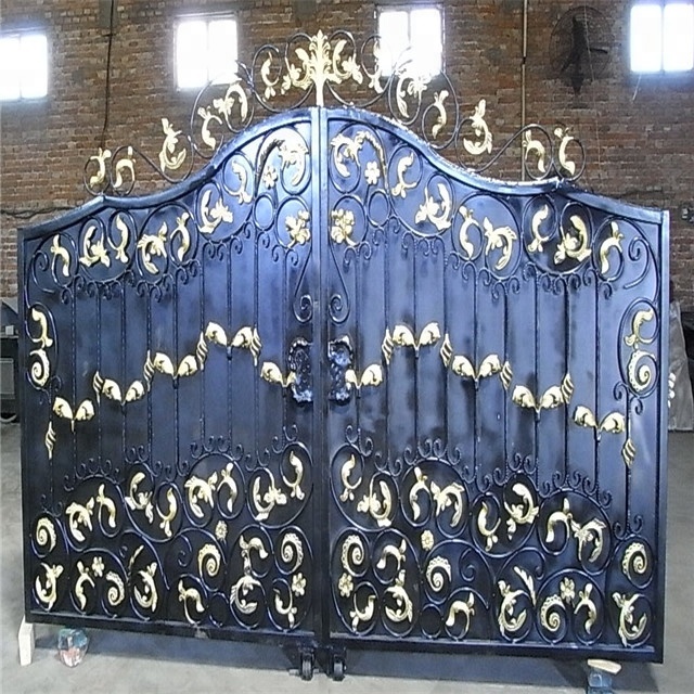 Кованые железные ворота новой модели 2016