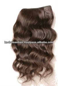 Extensions de cheveux Remy indiens vierges 100%, tissage à la machine à vagues régulières douces avec une excellente sensation de main, sans enchevêtrement et sans perte - Product Image 3