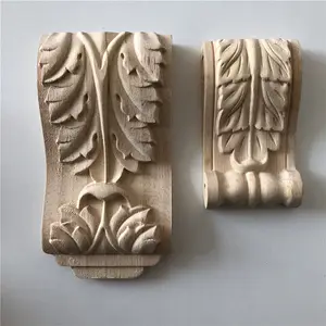 Decorative small solid baiyi wood corbel european kitchen furniture accessories for home and decor