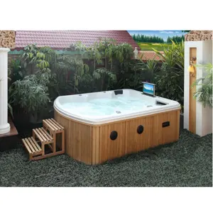 Luxe massage acryl hot tub whirlpool outdoor spa FS-390TV