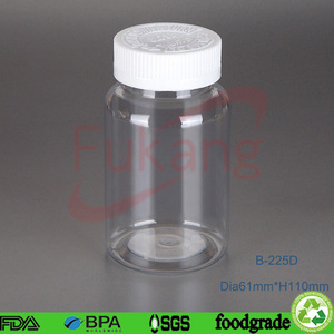 Botella de plástico vacía para mascotas, tarro de plástico de jengibre, 225ml, suplementos de cápsula para drogas, color verde - Product Image 4