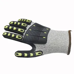 Pvc Tpr Work Impact Safety Gloves For Safety Fabricantes De Guantes Glove Tpr Guante Para Trabajo