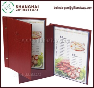 A4 haute qualité couverture de Menu boisson liste de menu en cuir <span class=keywords><strong>dossier</strong></span> de menu - Product Image 3