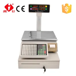 40kg Supermarket Label Printer Scale Weighing With 189 Shortcut Unit Price