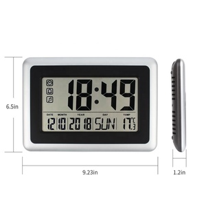 Lớn số lượng lớn hiển thị kỹ thuật số <span class=keywords><strong>LCD</strong></span> báo động đồng hồ treo tường kỹ thuật số bảng đồng hồ reloj de pared kỹ thuật số Đồng hồ bàn - Product Image 2