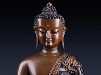 Vente en gros usine Statues de Bouddha en bronze métallique vintage Fengshui religieuses 14CM 1.5kg Moulage personnalisable Poli Art Malton