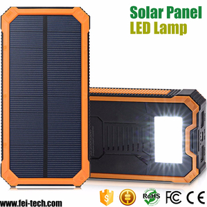 Banco de Energía Solar Impermeable de 10000 mAh con Linterna LED, Diseño Ultra Delgado, Carga Rápida, Certificación CE ROHS FCC, Potencia de Salida de 10 W - Product Image 2