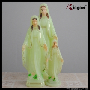 Statues religieuses de la Vierge Marie éclairées pour la décoration de la maison - Product Image 4