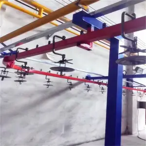 Powder Coating 스프레이 페인트 선 와 Transport System 컨베이어 체인