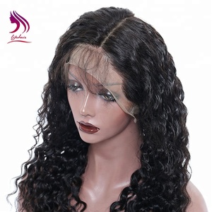 Meilleures ventes <span class=keywords><strong>Alibaba</strong></span> : Perruque complète en dentelle, 100 % cheveux humains vierges péruviens bouclés - Product Image 3