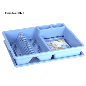 HQ2373 Taizhou завод оптовая продажа с крышкой пластиковая кухонная стойка для посуды