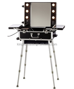 Hộp Đựng Nghệ Sĩ Trang Điểm Với Đèn, Đen/Bạc - Product Image 1