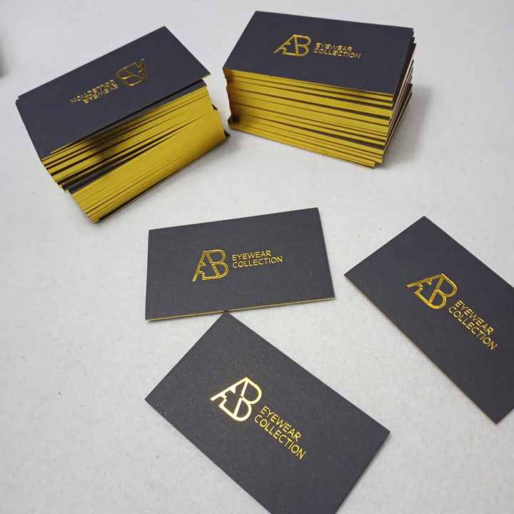 Custom Luxury Black Gold Foil Business Card Printing