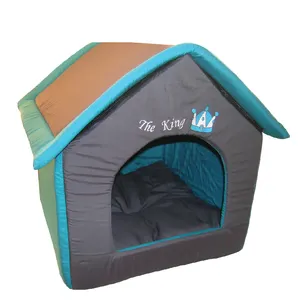 Jianicat прочный дом формы для двуспальной собачьей кровати