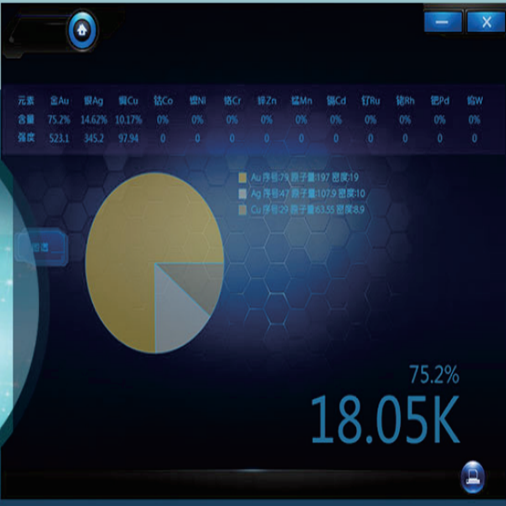 Nouveau modèle mis à jour 2023 EXF9630 Vertical 1 an de garantie Machine de testeur de métaux précieux XRF électronique