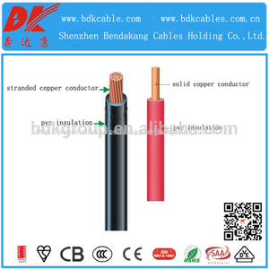 Basse tension pvc enduit de cuivre core 1. 5 mmm, 10mm, 25mm,2. 5mm câble fil électrique 450/750v 16mm prix par mètre - Product Image 1