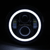 7 pouces rond phare de projecteur de moto avec faisceau bas élevé pour 4x4 offroad