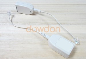 Cable de teléfono de 2 pines, divisor RJ11, <span class=keywords><strong>conector</strong></span> de teléfono DSL - Product Image 4