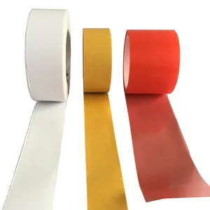 <span class=keywords><strong>Cinta</strong></span> adhesiva <span class=keywords><strong>transparente</strong></span> reutilizable de doble cara, <span class=keywords><strong>cinta</strong></span> de poliéster con revestimiento rojo, blanco y amarillo - Product Image 1