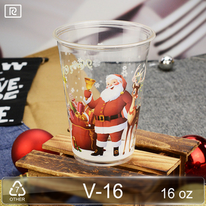 ถ้วยพลาสติกสีขาว9ออนซ์10ออนซ์12ออนซ์16ออนซ์20ออนซ์24ออนซ์สีขาวเป็นมิตรต่อสิ่งแวดล้อมฝาปิดเครื่องดื่มไวน์กาแฟไอศครีมใช้งานปาร์ตี้ - Product Image 2