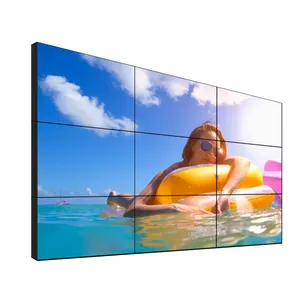 55 дюймов 4K узкая рамка ЖК-дисплей настенный рекламный дисплей Электрический настенное крепление для телевизора с минимальным заказываемым количеством