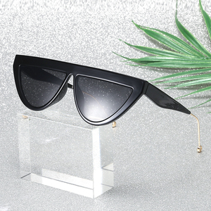 19032 Superhot Eyewear 2019 شقة الأعلى القط العين النظارات الشمسية النساء ريترو خمر منقطة النظارات - Product Image 6