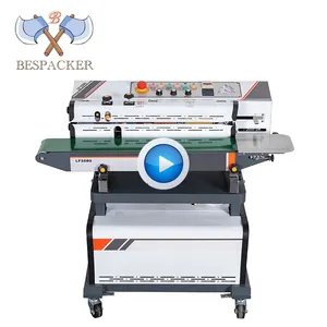 Bespacker LF1080B stand tipi vakum azot gazı dolum sürekli bant mühürleyen makinesi