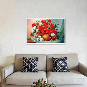 Vente flash - <span class=keywords><strong>Peinture</strong></span> murale sur toile en cristal, <span class=keywords><strong>peinture</strong></span> DIY, <span class=keywords><strong>bouquet</strong></span> <span class=keywords><strong>de</strong></span> roses rouge et blanc, <span class=keywords><strong>peinture</strong></span> diamant 5D, <span class=keywords><strong>peinture</strong></span> à la main, 30x40CM - Product Image 2