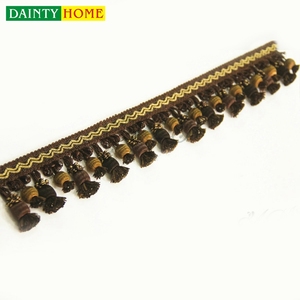 En gros Alibaba Lumière Brun Rideau Champignon De Mode <span class=keywords><strong>Frange</strong></span> - Product Image 4