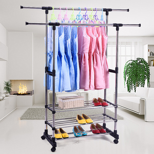 Tendedero de Ropa de 3 Niveles, Estante de Almacenamiento de Ropa para Interiores y Exteriores - Product Image 3