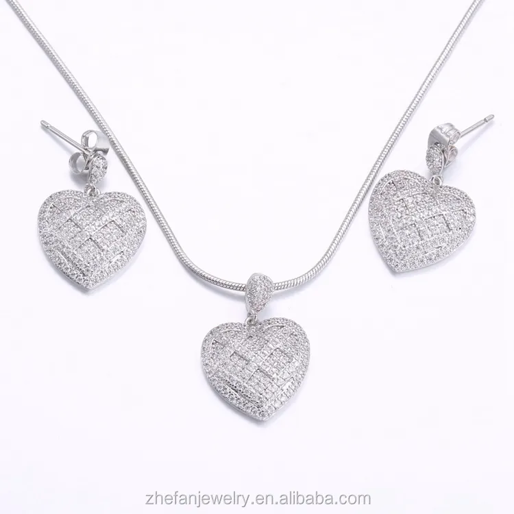 wholesale jewelry supplies china romantic jewelry set heart shape jewely for women