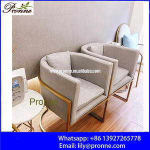 Sedia per <span class=keywords><strong>Clienti</strong></span> Salone di Bellezza Gambe Dorate/Sedia da <span class=keywords><strong>Ufficio</strong></span> Classica FP-C015 - Product Image 4