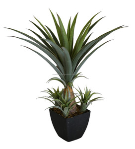 UV artificial bonsai plantas ornamentales plantas artificiales plantas de agave para venta de aire para la decoración casera - Product Image 5