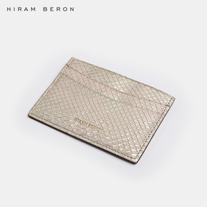 Porta carte di design in pelle italiana Hiram Beron <span class=keywords><strong>portafoglio</strong></span> slim premium da donna di colore rosa - Product Image 5