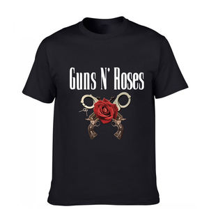 بيع بالجملة مخصص نقل الحرارة الطباعة الصخور تي شيرت القطن المطبوعة الرقمية شخصية تيشيرت الرجال - Product Image 2