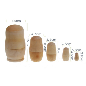 Fai Da Te personalizzati In Bianco Di Legno Russo Nesting Dolls <span class=keywords><strong>Matryoshka</strong></span> - Product Image 6