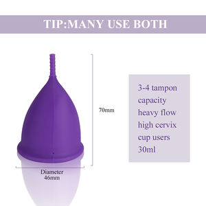 Higiene personalizada para menstruación femenina, vaso <span class=keywords><strong>Menstrual</strong></span> de silicona médica plegable reutilizable - Product Image 6