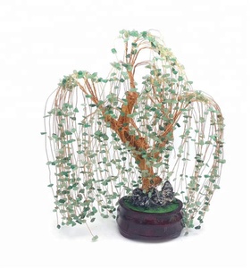 Árbol de cristal de jade natural <span class=keywords><strong>bonsai</strong></span> verde Aventurina árbol de <span class=keywords><strong>sauce</strong></span> <span class=keywords><strong>llorón</strong></span> para la decoración - Product Image 3