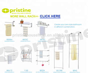 OEM <b>Shopee</b> EBay 2-Tier Modern Metal Wall Shelf Taiwan Household Storage Manufacturer Housewares Bathroom Organizer <b>Decoration</b> - Product Image 3