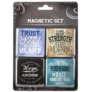 epoxy Vintage Graphics Inspirational Fridge Magnet Set