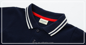 صبيان قطنيون بشريطان بياقة من شركات تصنيع الملابس الصينية - Product Image 4