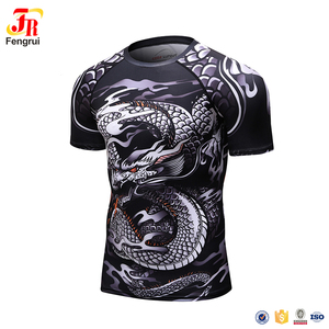 3D <strong>Printed</strong> Short Sleeve T <strong>Shirt</strong> Superhero Compression <strong>Men</strong> Sport T <strong>Shirt</strong> - Product Image 2