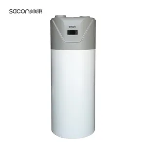 Sacon 200リットルオールインワンコンボタイプ、Wifi機能付きヒートポンプ空気から水への家庭用暖房