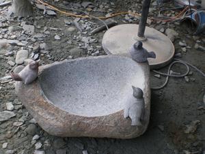 GGV256 Décoration de jardin unique, pierre de rivière naturelle spéciale, bain d'oiseaux, pot à boire pour oiseaux, petit <span class=keywords><strong>bassin</strong></span> en pierre pour l'extérieur - Product Image 4