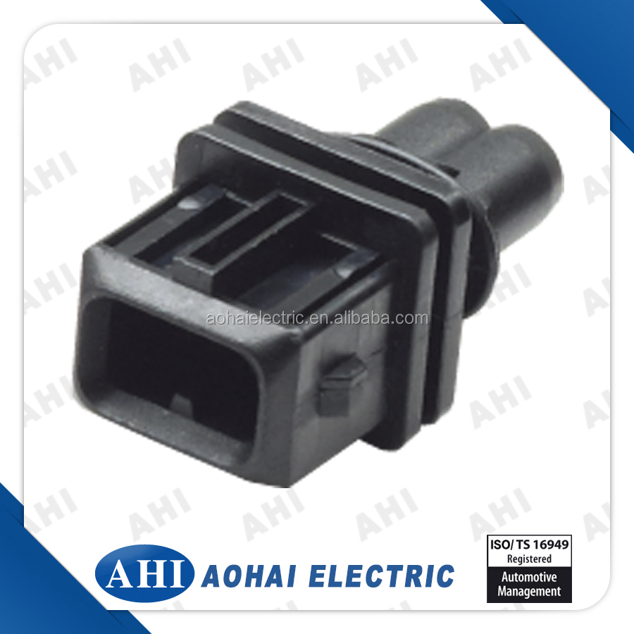 ( 1-144545-0 ) de plástico de cable eléctrico cable 2 pin negro para mujer impermeable del automóvil conector
