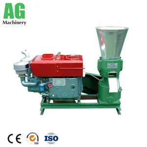Superior Quality 80kg/h to 100kg/h small flat die feed pellet machine and widely used goat feed pellet making machine
