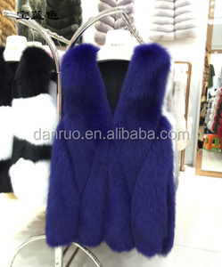 Nueva piel sintética hierba larga chaqueta de piel de zorro - Product Image 2