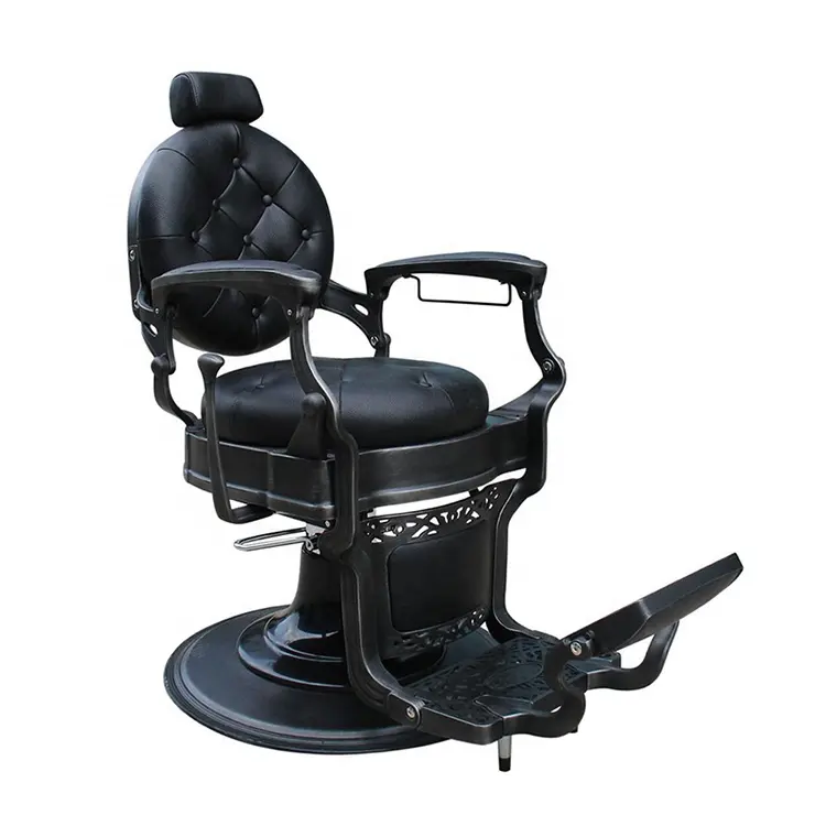 BC80 antico sedia da barbiere salone di mobili d'epoca poltrona da barbiere