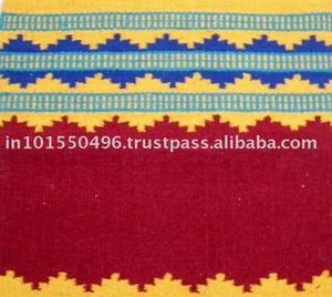 Manta de Silla de Montar Tejida a Mano 100% Lana de Nueva Zelanda, Manta de Silla de Montar Occidental Personalizada para Montar a Caballo a Precio Económico - Product Image 2