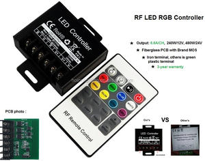 3CH 20A <strong>LED</strong> <strong>Strip</strong> Light RGB <strong>LED</strong> Tape Lighting <strong>Controller</strong> COB <strong>Strip</strong> <strong>LED</strong> Module <strong>Controller</strong> - Product Image 2